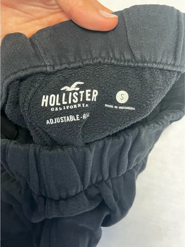 Hollister black baggy cuffed sweatpants S - Image 2