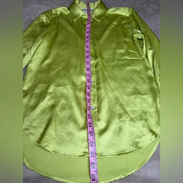 Rachel Zoe Green Casual Button Down Shirt - Image 10