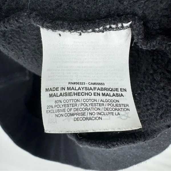 AIR JORDAN Brooklyn Fleece Crew‎ Sweatshirt Black Small - Image 5
