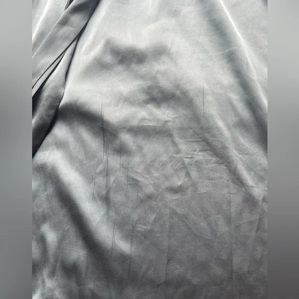 Baltic Born Silvery Blue A-Line Silky Dress - Image 3