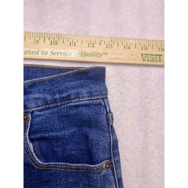 Abercrombie & Fitch Ankle Straight Jeans Women 26 Blue Excellent Ultra High Rise - Image 3