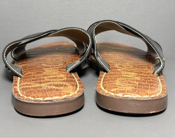Sam Edelman Gertrude Black Slip-On Sandals Women’s Size 7.5 - Image 3
