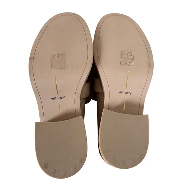Dolce Vita Beige Platform Loafer Shoes Size 7.5 - Image 8