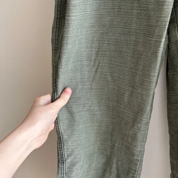 Express Vintage Ankle Extreme High Rise Pants, Army Green, Size 12R - Image 6