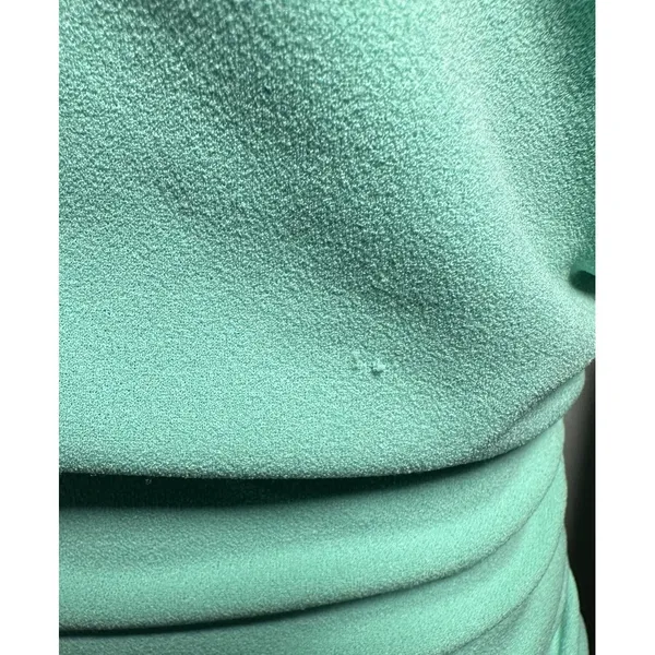 ELLIATT Small Mint Green Ruched Sleeveless Sheath Dress - Image 12