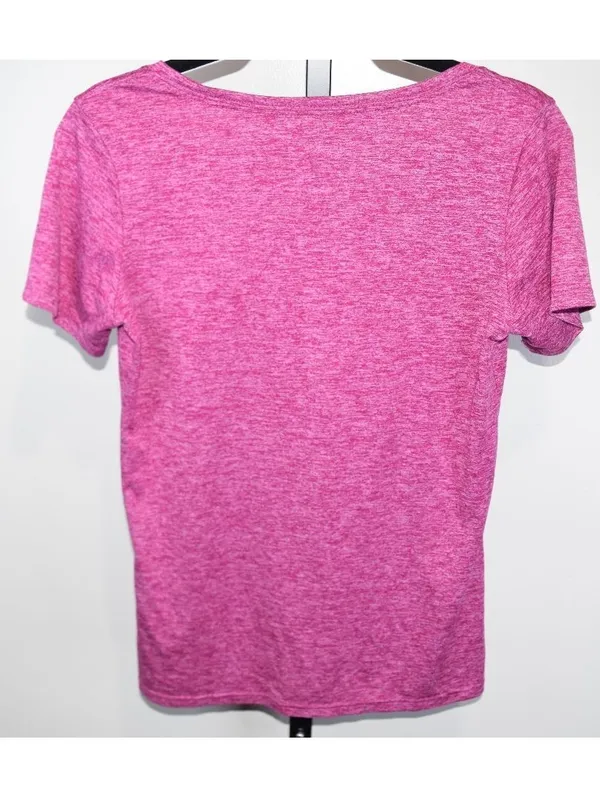 Nike Dri-Fit Pink Heather Athletic T-Shirt Size Small Short Sleeve - Image 2