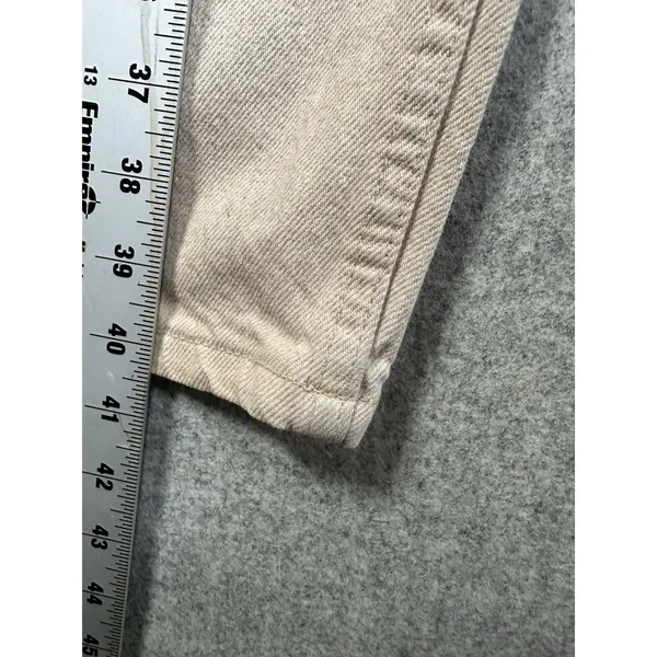 Vintage Levis 550‎ Jeans Womens 7 Med Relaxed Fit Tapered Leg Cream Made In USA - Image 10