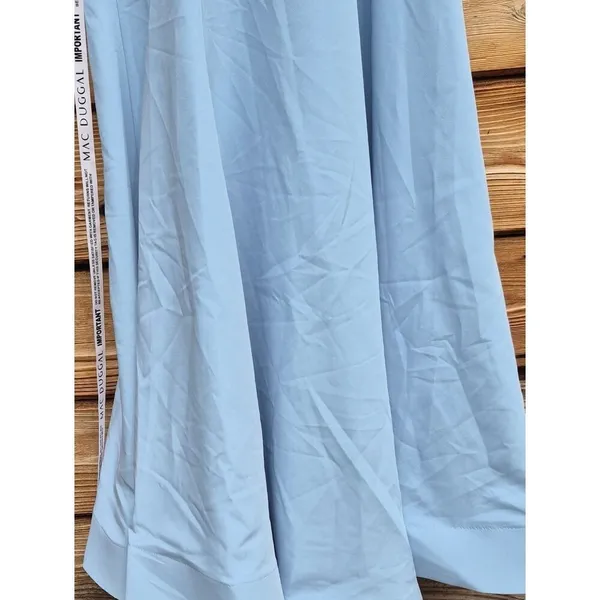 NWOT Mac Duggal 2304 Blue One Shoulder Mermaid Gown With 3D Flower Size 8 - Image 12