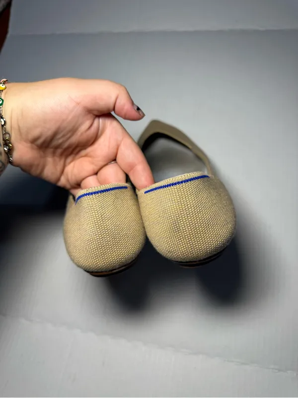 ROTHY'S Pointed Toe Flats in Camel - Image 4
