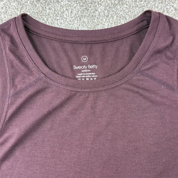 Sweaty Betty Tank Top Womens M Maroon SB4600 Racerback Workout Running Yoga Gym - Image 4