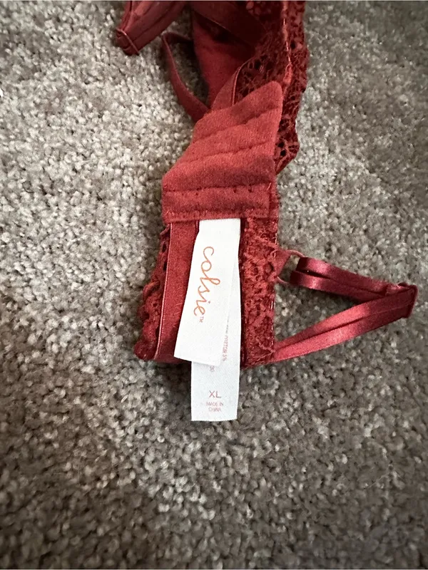 Colsie Floral Lace Bralette Size XL 0137 - Image 3