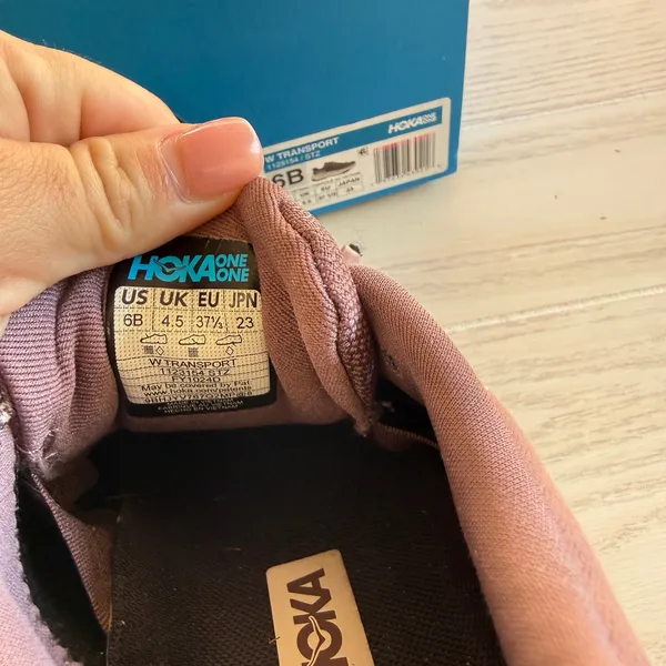 HOKA One One Transport Shoes Smoky Quartz / Oat Milk Womens Size 6B - Image 7