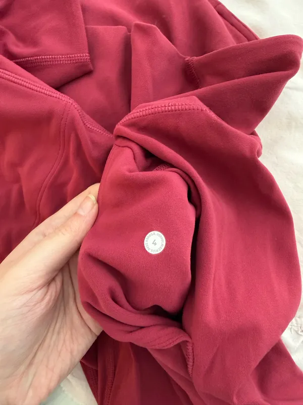 Lululemon Align HR Wide Leg Pant Short Pomegranate - Image 2