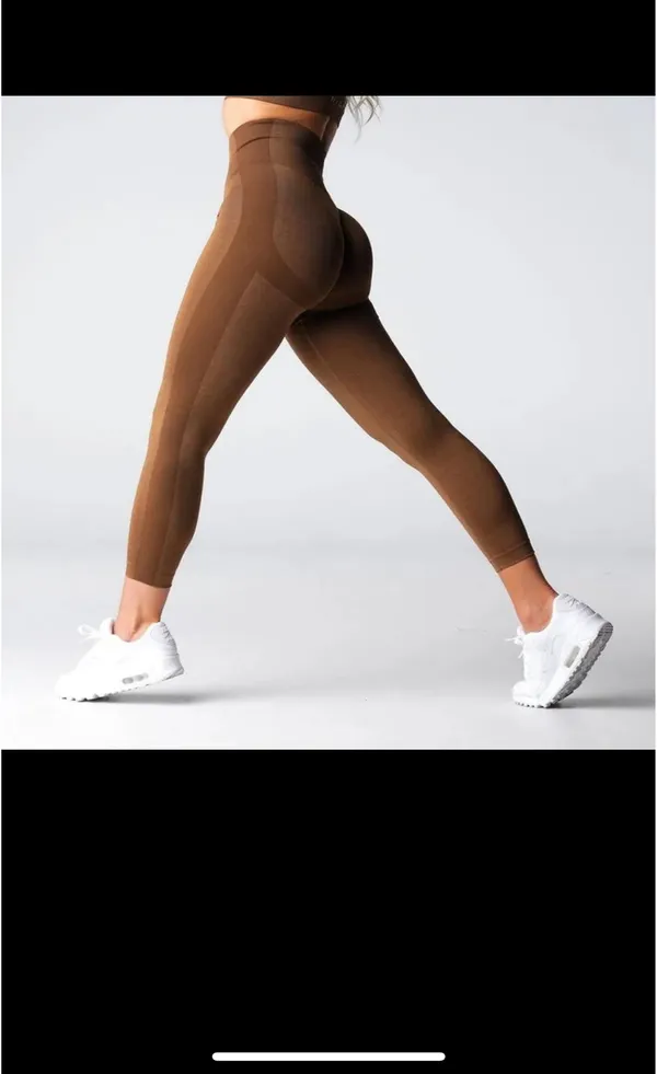 NVGTN Mocha Performance Seamless Leggings in mocha Size medium - Image 2
