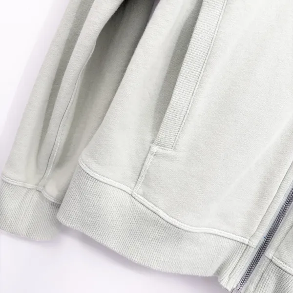 Lululemon Womens Cotton‎ Sea Breeze Cool & Collected Zip Hoodie Jacket Size 6 - Image 3