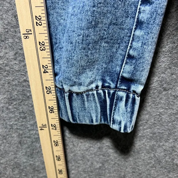 Celebrity Ace Pull On Distressed Denim Cargo Jogger‎ Pants 9/29 Elastic Waist - Image 3
