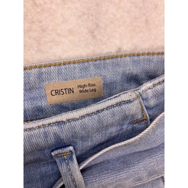 Mavi Jeans Cristin Jeans Women‎ 30 Blue High Rise Wide Leg Raw Hem Denim - Image 3