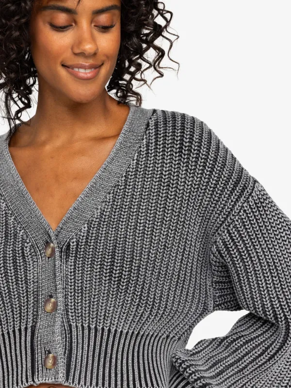 Roxy Sundaze Washed Cotton Crop Cardigan - Image 2