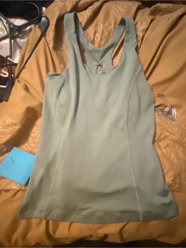 Women’s Sage Green Racerback Tank Top by Eddie Bauer - Image 2