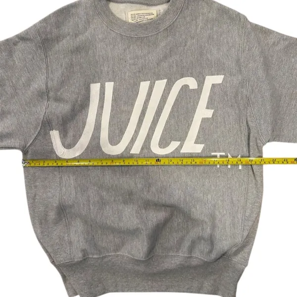 Juice Project Unisex Graphic Sweatshirt Gray Pullover Size S Casual - Image 6