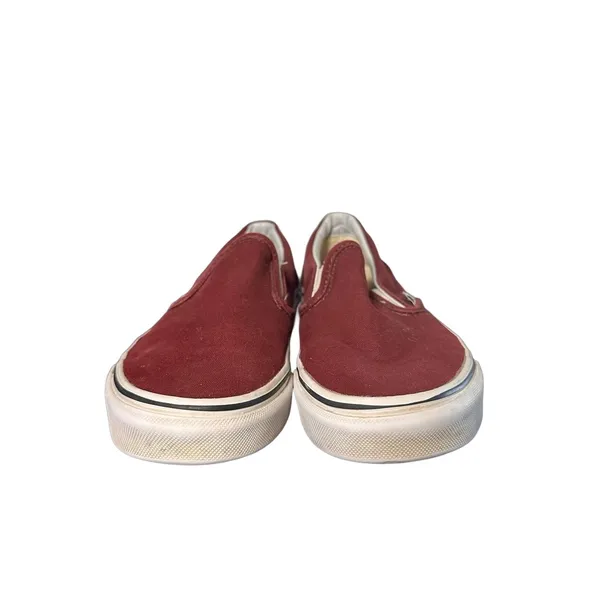 Red Vans slip ons / Maroon Vans slip ons - Image 5