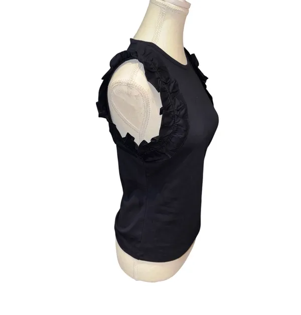 Ruffle trim preppy mixy tank top - Image 6