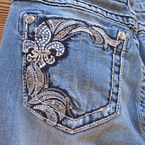Miss Me Distressed Boot Cut Jeans - Image 7