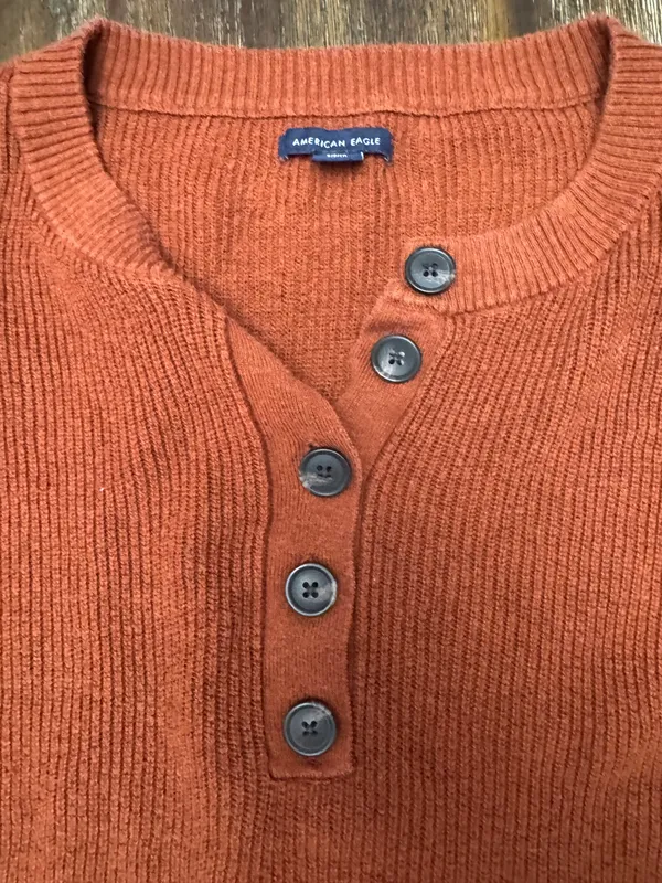 American Eagle‎ Henley Sweater - Image 3