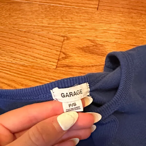 Garage Royal Blue Long Sleeve Top - Image 2