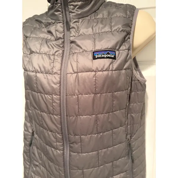 Patagonia‎ Nano Puff Vest Womens S Gray PrimaLoft Insulated 84246 SP16 Gorpcore - Image 2