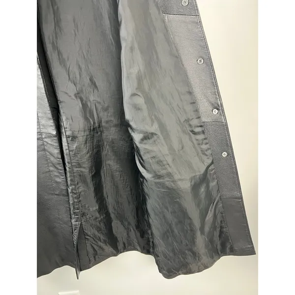 Bagatelle Vintage Genuine Leather Trench Peacoat Large Matrix Mob Wife - Image 7