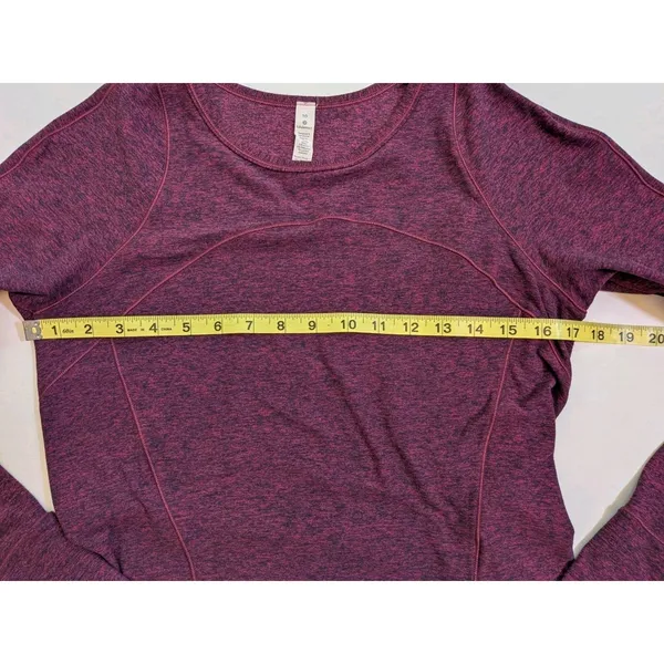 Lululemon Cypress Kiss Long Sleeve Pullover Base Layer Sz 10 Outdoor Gym Hiking - Image 3