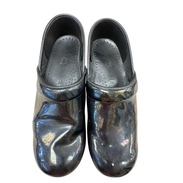 Dansko Womens Black Leather Clogs Shoes Size 8.5 SKU 7180 - Image 8