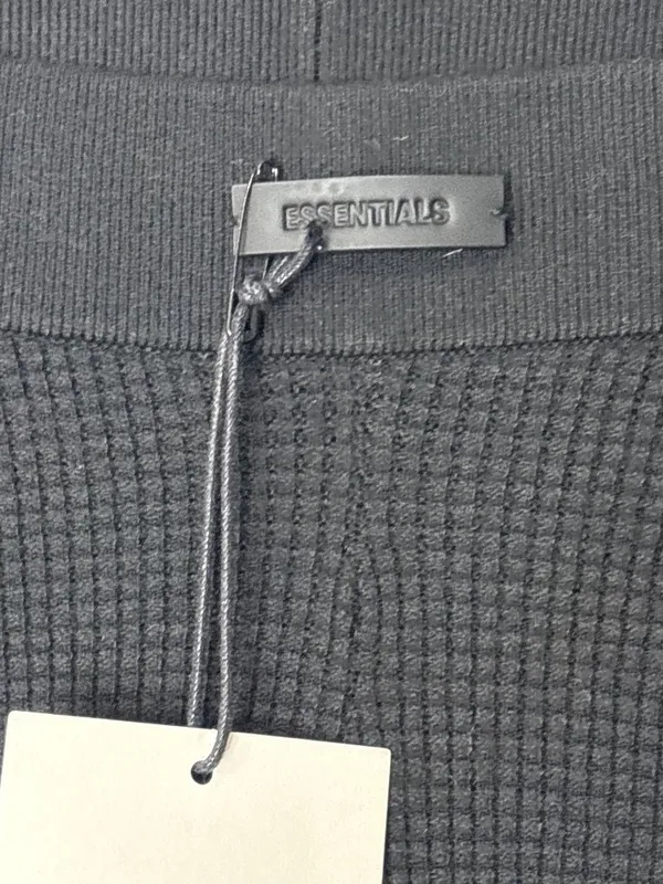 Fear of God ESSENTIALS Waffle Leggingsin Black Large New Womens Knit Pants - Image 8