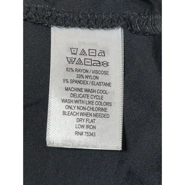 NWT TAHARI Black Sleeveless Blouse Sz Med Classic Staple Career Party Versatile - Image 8