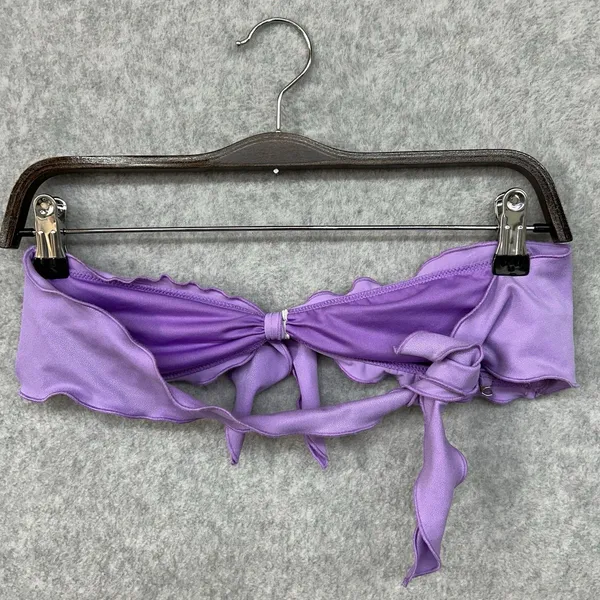 Victorias Secret Purple Small Bandeau Knotted Swim Beach Bikini Top Swimsuit - Image 6