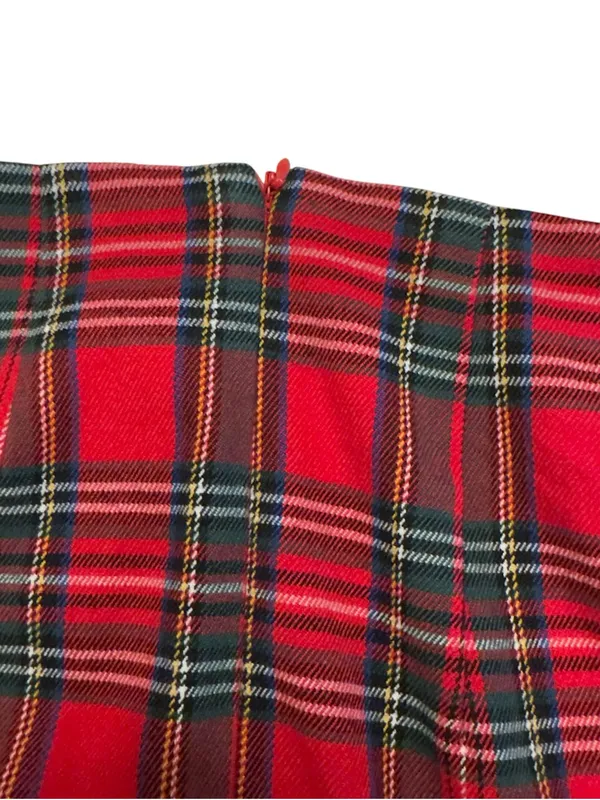 Brandy Melville Red Tartan Plaid Mini Skirt XXS 00 0 Y2K Preppy Coquette Rare - Image 14