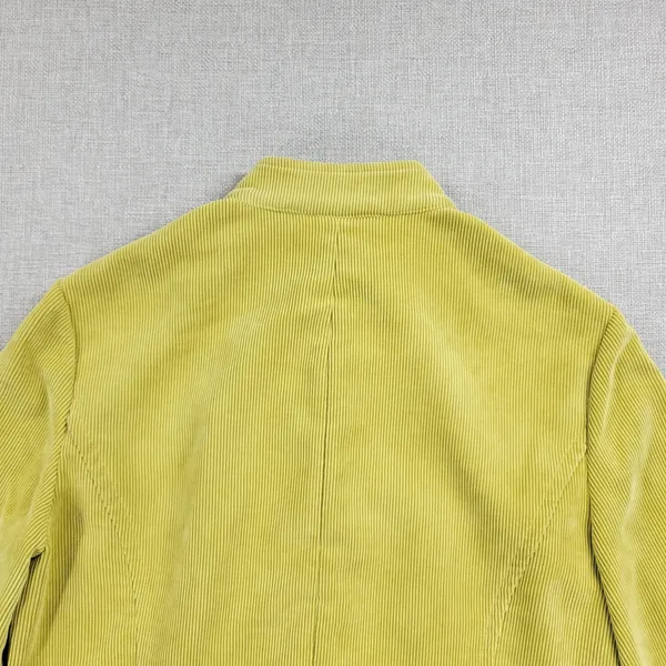 Requirements Corduroy Swing Jacket Womens M Yellow 3/4 Wide Sleeve Big Buttons‎ - Image 12