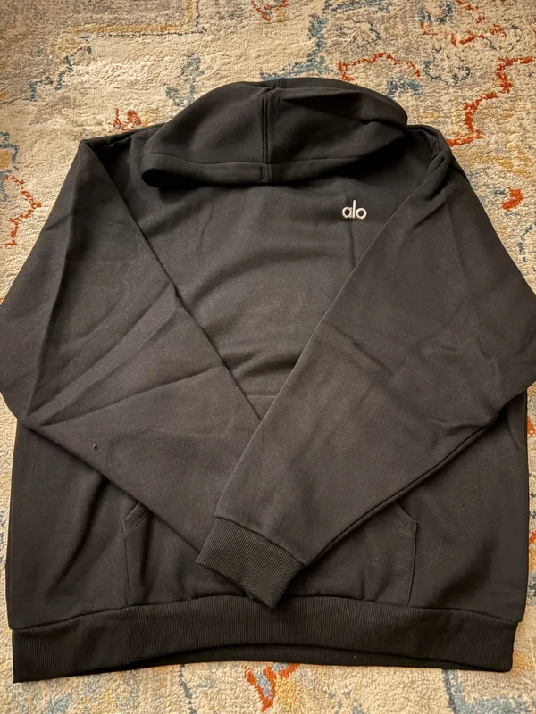 NWT Alo Yoga Accolade Hoodie & Sweatpants Matching Set Black - Image 4