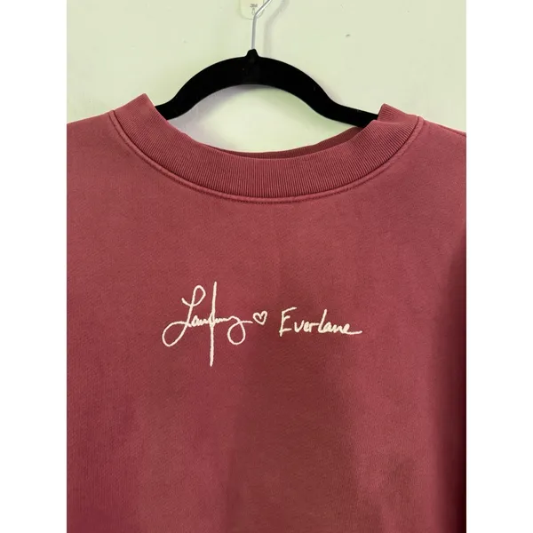 NWT Everlane x Laufey Foundation Embroidered Sweatshirt Womens Large USA - Image 4
