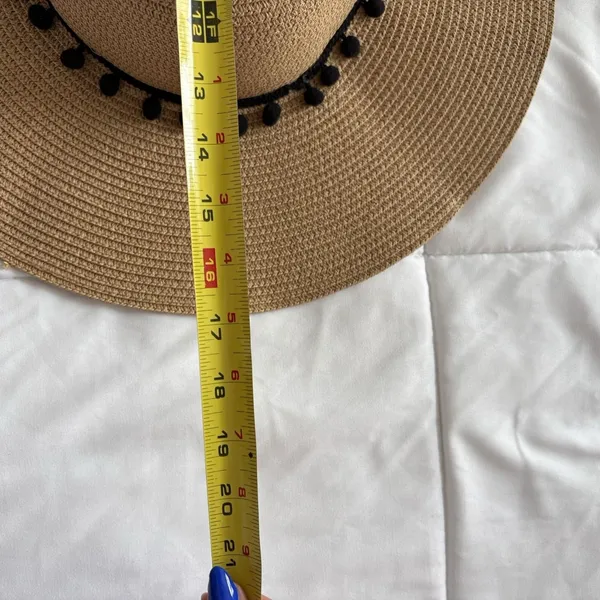 Kentucky Derby Church Tea Party Wide Brim Straw Hat Black Beige Straw‎ Feminine - Image 8