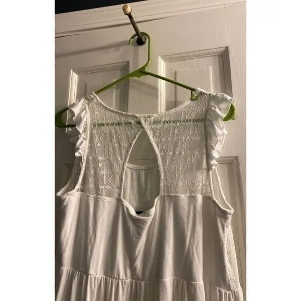 Torrid white tank lace top size 0 - Image 5