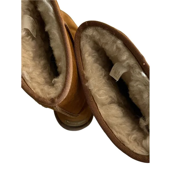 Koolaburra by UGG Women's Brown Suede Sheepskin Lined Faux Fur Koola Tall Boots - Image 10