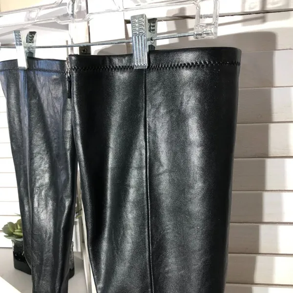 Franco Sarto Artise Over The Knee Boots Black Leather 9.5 - Image 10