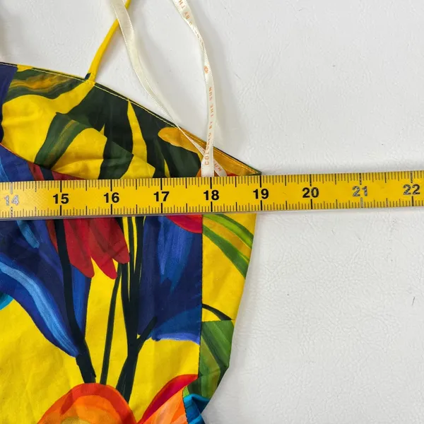 NWOT Farm Rio Cotton Bright Nature Maxi Sundress Multicolor Size L - Image 12