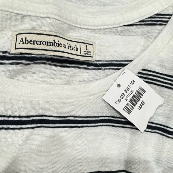 NEW Abercrombie and Fitch Striped Tank Top Women’s Large - Image 2