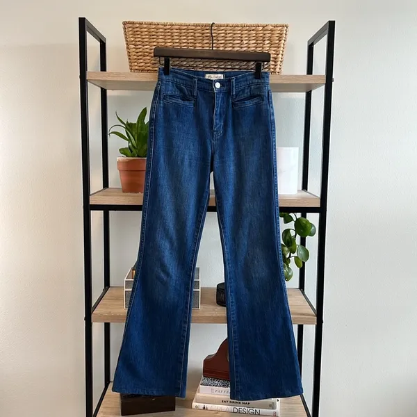Madewell Mid-Rise Flea Market Flare Jeans, 24 - Image 2