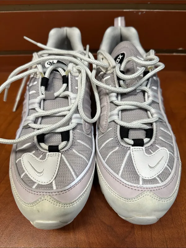 Nike Light Beige and White Air Max Trainers - Image 7