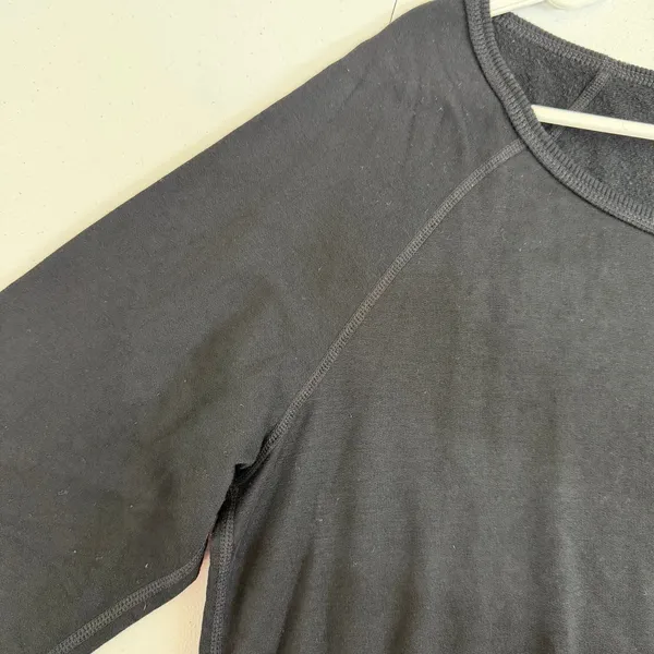 Joy Lab black boat neck long‎ sleeve lounge wear pajama top shirt stretch large - Image 4