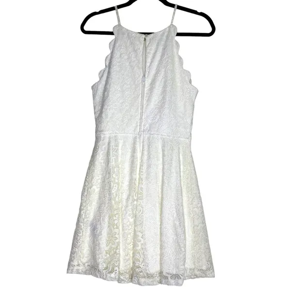 A Byer Womens Dress Size Large Sun Dress Sleeveless Lace Lined Knee‎ Length - Image 4